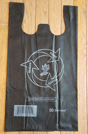 Large, Black, Reusable Non-woven PP Bags