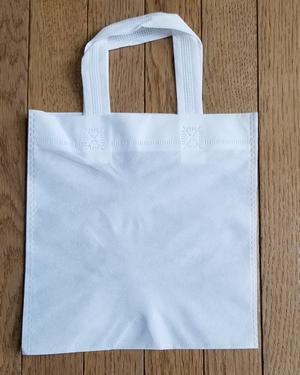 White, Stitched Handle Party Favors Goodie Bags