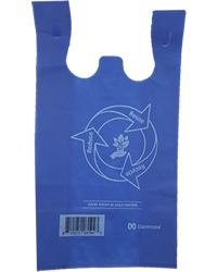 Large, Blue, Reusable Non-woven PP Bags