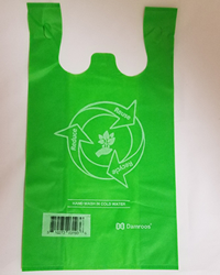 Large, Green, Reusable Non-woven PP Bags